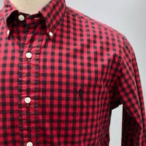 Polo Ralph Lauren Classic Fit Long Sleeve Button Down Size S Checkered Shirt
